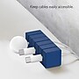 Function101 Cable Blocks, Magnetic Cable Organizers, Blue, 3/Pack (F101-CBXL3)~#|#~24CC119D-7ECE-4282-BAB544A4FEBD8EC0_sc7