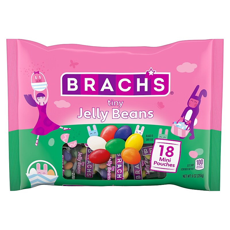 Brach's Easter Treat Size Tiny Jelly Beans, 9 oz., 18 Pouches/Bag (FER07498) image 1