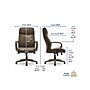 Thomasville Furniture Lockhart Ergonomic Bonded Leather Swivel Executive Chair, Brown (51494-BRN)~#|#~24CFA06F-0F04-4013-AFE73B6AFF44FA95_sc7