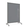 Ghent EZ Magnetic Glass Mobile Dry-Erase Whiteboard, Aluminum Frame, 75"H x 50"W, Smoke (EZ1MA7550SK)~#|#~24D0F314-B9FA-4E10-876697A2877F9F44_sc7