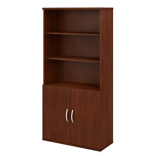 Bush Business Furniture Studio C 72.79"H 5Shelf Bookcase with Doors