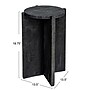 Storied Home Paulownia Wooden Round Accent Table, Black (EC1708)~#|#~24D53091-DC5C-4630-B97EAECD78DBB0F1_sc7