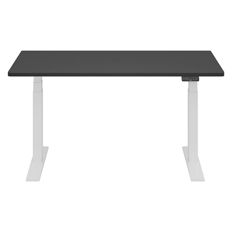 FlexiSpot E7COMMERCIAL 60''W Electric Adjustable Standing Desk, Black/White (E7WCOM6030-B) image 1