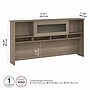 Bush Furniture Cabot 72"W Desktop Hutch, Ash Gray (WC31273)~#|#~24D6893F-E8A8-4EA7-A5D2538A90DD99EE_sc7