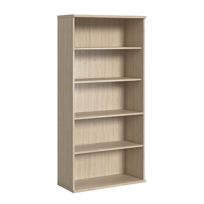 Bush Business Furniture Studio C Tall 5 Shelf Bookcase, Natural Elm (SCB136NE) image 1