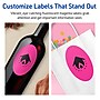 Avery Laser/Inkjet Oval Multipurpose Labels, 4" x 6", Neon Magenta, 40/Pack (94057)~#|#~24DC576D-F29B-4519-8EF7CB555F0A48BD_sc7