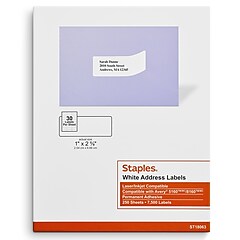 ジロー専用ページA Staples Laser/Inkjet Address Labels, 1