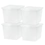 Iris 36 Qt. Snap Lid Storage Box, Clear, 6/Carton (500245CT)~#|#~24E4B45B-3906-4DDD-880EC6A78AC5BDD6_sc7