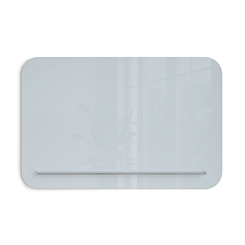 U Brands Magnetic Glass Dry-Erase Board, 35" x 23" (4847U00-01) image 1