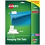 Avery Laser/Inkjet Permanent Adhesive Hanging File Tabs, White, 90 Labels Per Pack (5567)~#|#~24EA3461-26E9-4778-804779CE9A8D1E68_sc7
