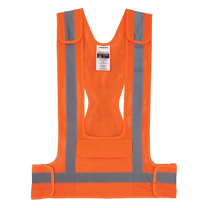 Ergodyne GloWear 8142BA High Visibility Safety Vest, ANSI Class O1, Lime, 4X/5X (27023) image 1