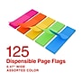 Staples Neon Lights Collection Page Flags, 0.5" Wide, Assorted Colors, 125/Pack (11147-CC)~#|#~24F0A564-7276-4A12-9EB9E8E888369267_sc7