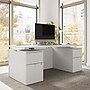 Bush Business Furniture Stratus 72"W Electric Rectangular Adjustable Standing Desk with Drawers and Panel, White (SUT012WH)~#|#~24F0CBE0-28AE-4E1C-BB55281DA954A900_sc7