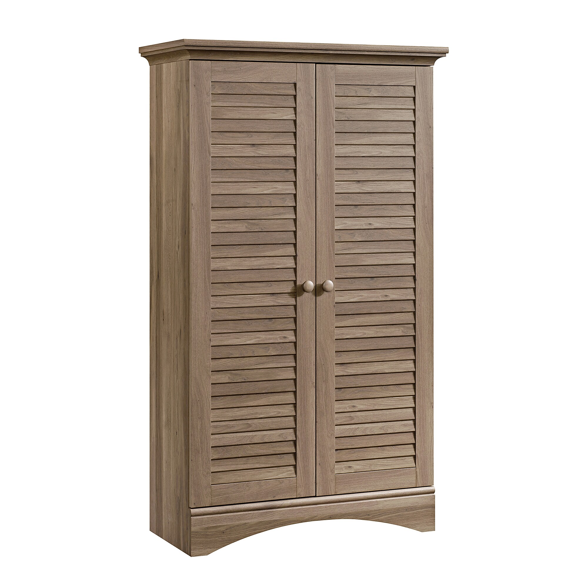 Sauder Harbor View 61″H Storage Cabinet with 5 Shelves, Salt Oak (416825) Sansujyuku sansujyuku.com