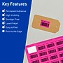 Avery Laser/Inkjet Rectangle Multipurpose Labels, 1.25" x 1.75", Neon Magenta, 1280/Pack (94226)~#|#~24F25649-D823-41F2-A364455AC6402298_sc7