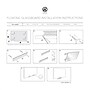U Brands Floating Glass Dry Erase Calendar Board, Frameless, 47" x 35", White Frosted Surface (2776U00-01)~#|#~24F3AA79-341D-4ECA-9971A013841AD28A_sc7