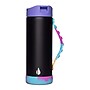Elemental Iconic Pop Fidget Stainless Steel Triple Wall Insulated Water Bottle, 14 oz., Black Tie Dye (EB14BTD18P)~#|#~24F960E4-B644-450B-A57B3D025E0B6B09_sc7
