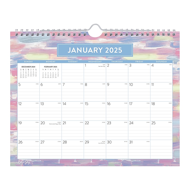 2025 Blue Sky Brickyard 11" x 8.75" Monthly Wall Calendar (152474) image 1