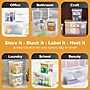 Bostitch Konnect Nest Stackable Boxes, Clear, 3-Piece Bundle (23232)~#|#~24FCC4CB-D96C-4B00-8AB73C2C1463BD6C_sc7