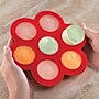 gia'sKITCHEN Silicone 7-Cavity Egg Bites Mold with Lid, Red (DTM21572)~#|#~24FE137F-CACA-4098-AFAD1F9CCE16F439_sc7