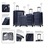 InUSA Pilot 4-Piece Hardside Spinner Luggage Set, TSA Checkpoint Friendly, Blue (IUPILSMLXL-BLU)~#|#~2500442A-B3E3-4994-954A6B637DE07DFA_sc7