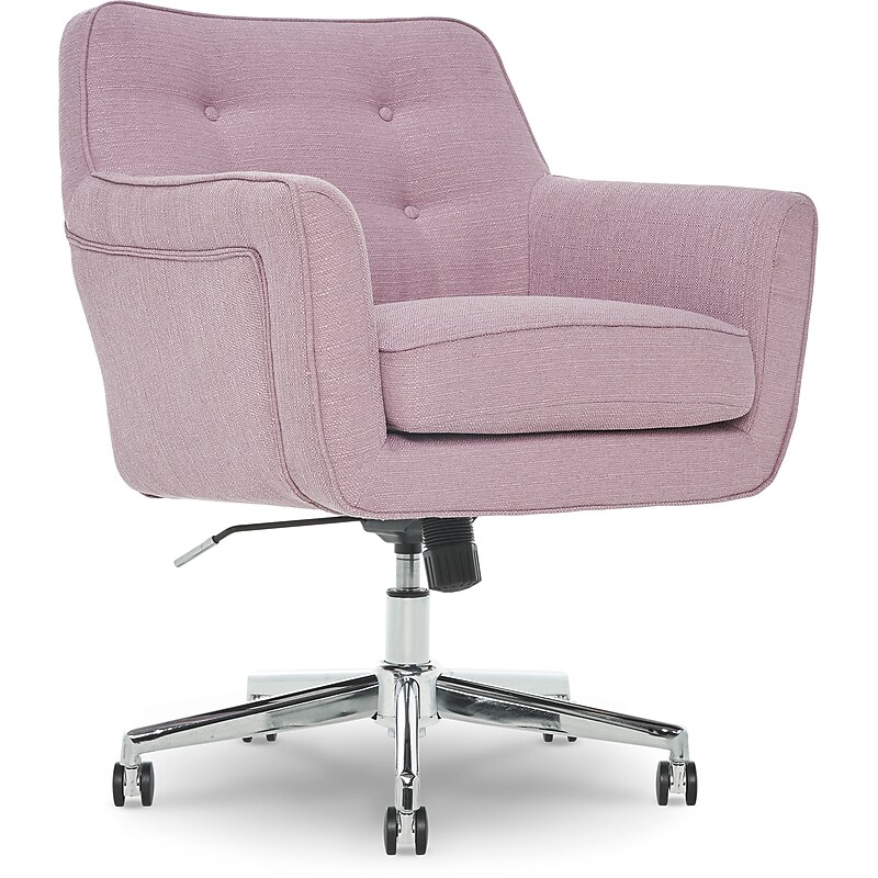 Serta Style Ashland Fabric Swivel Computer and Desk Chair, Lilac (47140D) image 1
