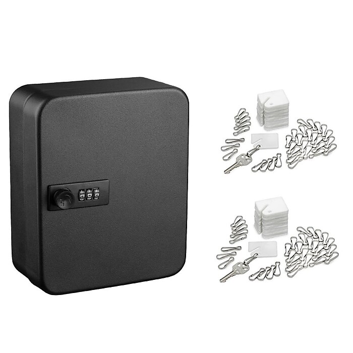 AdirOffice 30-Key Cabinet with Combination Lock and Key Tags