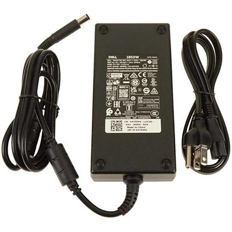 Dell 180W AC Adapter For Dell Laptop, Black (G39N4) image 1