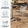Flash Furniture Aluminum Stacking Indoor-Outdoor Chairs, 4/Pack (4TLH017B)~#|#~25078534-C5C7-4B61-B58E2C57A6969C71_sc7