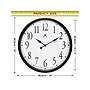 Infinity Instruments Bromidic Wall Clock, 16"Dia. (20311BK-4556)~#|#~2508AFC1-0EFB-4FA6-A1A87E997B915FBD_sc7