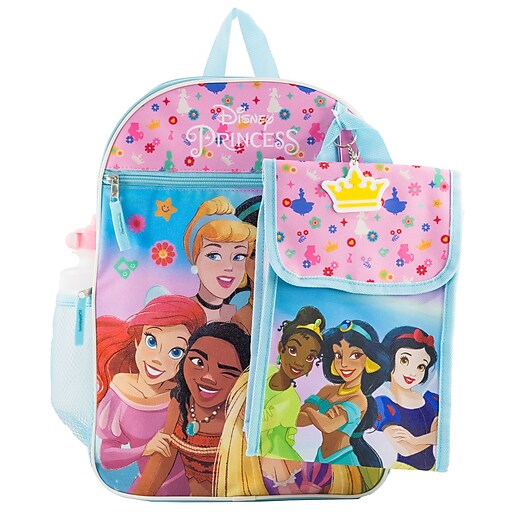 PRINCESS PRINCESS ５品 Disney Kids 5-Piece Princess Backpack Set, Medium, Pink (DPCF512ZA