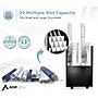 AdirOffice 20-Slot Mobile Roll File, 24.75"H x 15.25"W x 13.25"D, Black (624-BLK)~#|#~250AA60A-B54D-4A38-8CC26918631E806E_sc7