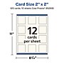 Avery Integrated Cards, 2" x 2", Matte Ivory, 120/Pack (95269)~#|#~25137081-C811-4134-976E4DEE979EB978_sc7
