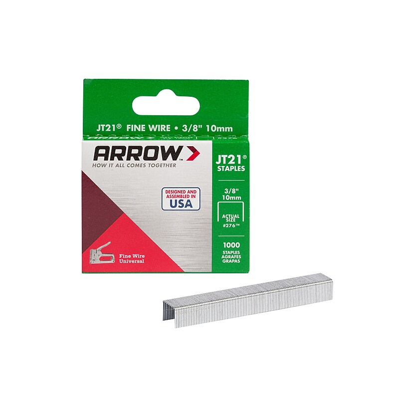 Arrow JT21 Standard Multi-Use Staples, Full Strip, 1000/Box (276) image 1