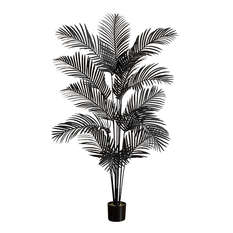Nearly Natural Artificial Halloween Black Paradise Palm Tree, 6' (T5143) image 1