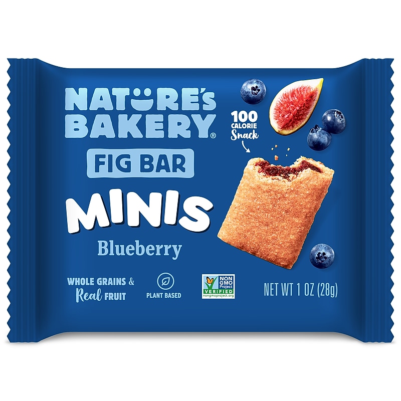 Nature's Bakery Minis Blueberry Whole Wheat Fig Bar, 1 oz., 150/Carton (BFB63022) image 1