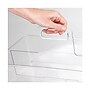iDESIGN 2-Compartment Plastic Desk Organizer, Clear, 2 Piece (29187M2)~#|#~251A09BE-2A28-4E5C-80727051D3F2961A_sc7