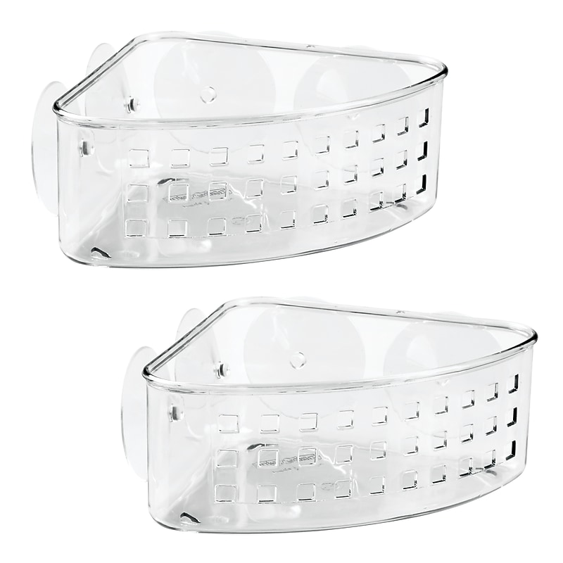 iDESIGN Small Plastic Storage Bin, Clear, 2/Pack (29396M2) image 1