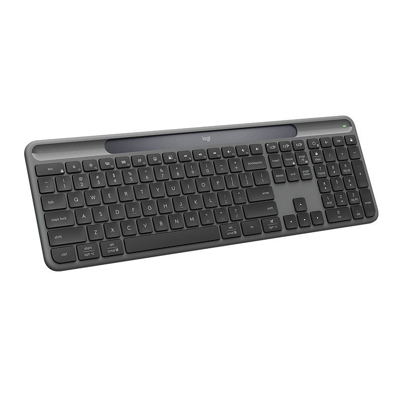 Logitech Signature Slim Solar+ Wireless Bluetooth Keyboard K980, Graphite (920-013755) image 1