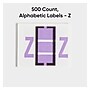 Smead BCCR Labels File Folder Label, Z, Lavender, 500 Labels/Pack (67096)~#|#~252B6000-7679-4D43-92067805F0F1902B_sc7