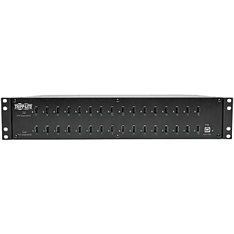 Tripp Lite 32-Port USB Charging Station Hub w/ Syncing Tablet Smartphone 2U
