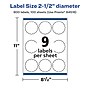 Avery Laser/Inkjet Multipurpose Labels, 2.5" x ", Glossy White, 900/Box (94516)~#|#~252CB340-B638-4E9A-94EF96A1805BEBF6_sc7