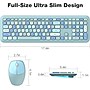 SaharaCase Wireless Ergonomic Keyboard and Laser Mouse Combo, Aqua (KB3)~#|#~252D0F6B-87D0-4508-8C843C0371B7D2C8_sc7