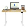 FlexiSpot E7 Commercial 55''W Electric Rectangular Adjustable Standing Desk, Rubber Wood/White (E7WCOM5528-RW)~#|#~252E0C8C-7567-4AE8-A2A5B0FD09483528_sc7