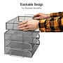 Mind Reader Metal Side Loading Stackable Letter Tray, Silver (DSTACK4-SIL)~#|#~2530B8AC-C177-4069-87E1627C56A3B3C2_sc7