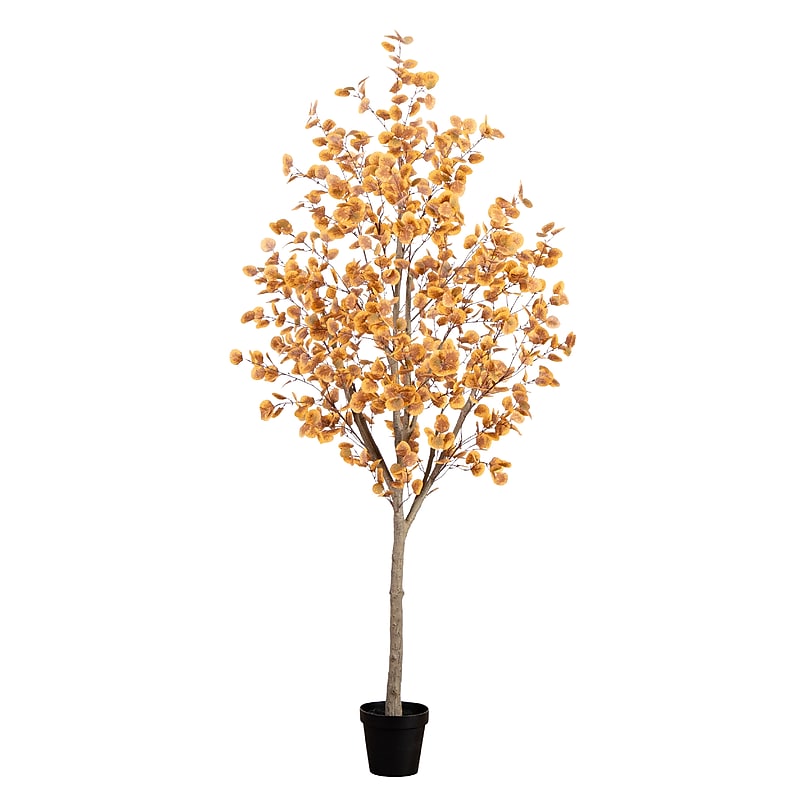 Nearly Natural 8' Artificial Autumn Fall Eucalyptus Tree (T4813) image 1