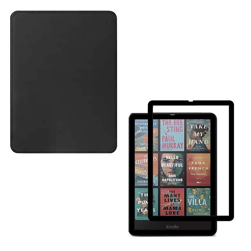 SaharaCase Indy TPU 7" Folio Case & Screen Protector for Kindle Paperwhite and Colorsoft, Black (TB00438-ZD-T70) image 1