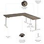 Bush Business Furniture Move 60 Series 72"W L Shaped Adjustable Standing Desk, Modern Hickory (M6SL7278MHWK)~#|#~2534F732-2FCD-4CE1-9F23CFA3CB0305B4_sc7
