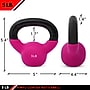 Jfit 5 lb. Vinyl Kettlebell, Red (J-VKB5)~#|#~25380FBE-6AC2-4086-AB4C6FA783A6A9B4_sc7