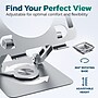 Delton N35 Wireless Keyboard and Mouse & Swivel Tablet Stand Bundle, USB-A, White (DTTKITN35WWSW60)~#|#~2539D91B-78BE-4F3C-BE19AE6F7F1E000B_sc7